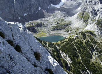 Scenic view of snowcapped mountains