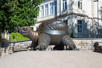 Statue of historic building