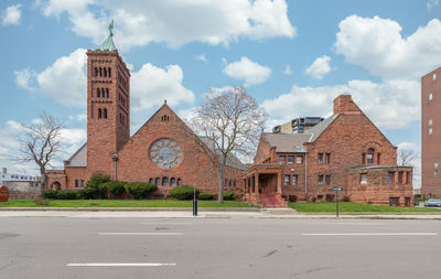 View of historic building against sky