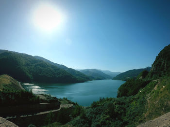 Blue lake in bulgaria