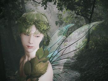 Young woman looking away