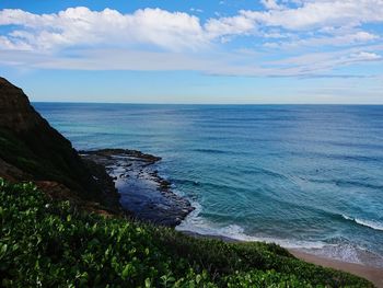 Scenic view of sea against sky