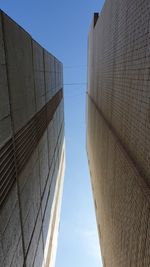 Low angle view of building against clear sky