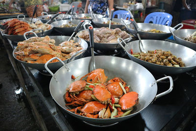 Seafood in street food