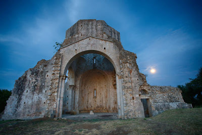 Low angle view of historical building