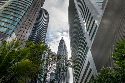 Low angle view of buildings against sky