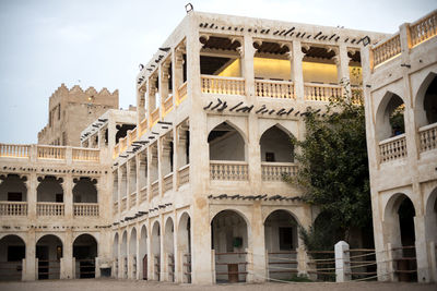 Low angle view of historical building