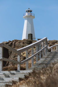 Stairs leading up to cape spear lighthouse, newfoundland canada