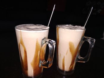 Close-up of coffee on table