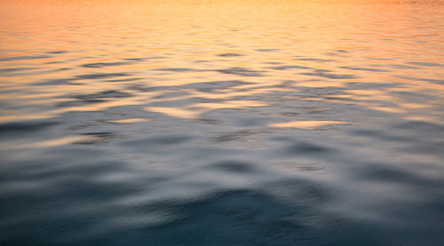 Full frame shot of sea at sunset