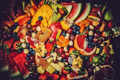 Full frame shot of fruits