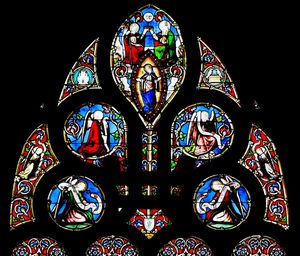 Low angle view of clock