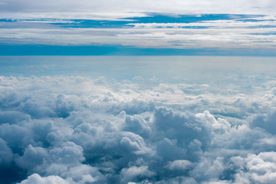 Aerial view of cloudscape