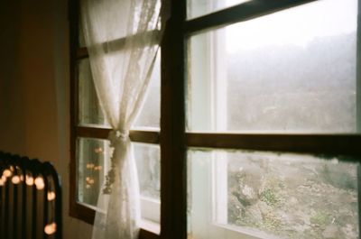 Indoors seen through window