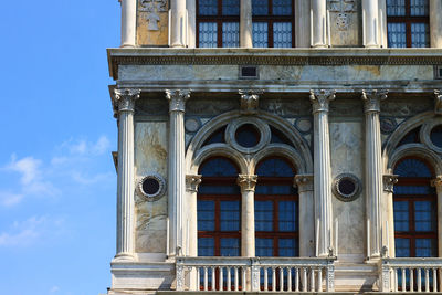 Low angle view of building against sky