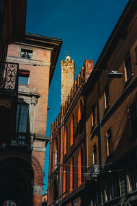 Low angle view of buildings against sky