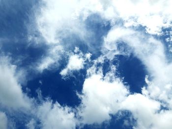 Low angle view of clouds in sky