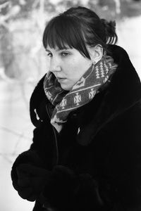 Close-up portrait of young woman