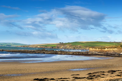 Garylucas beach is a white sandy beach located at the old head of kinsale in county cork, ireland