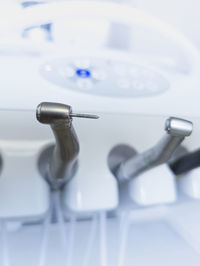 Close-up of dental equipment