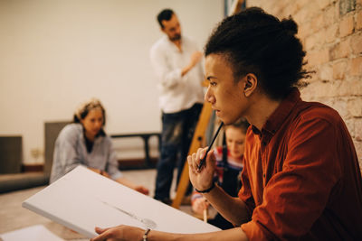 Group of people on table