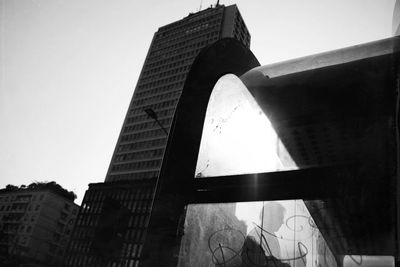 Low angle view of buildings against sky