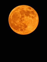 Close-up of moon against sky at night