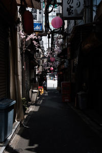 Alley in city