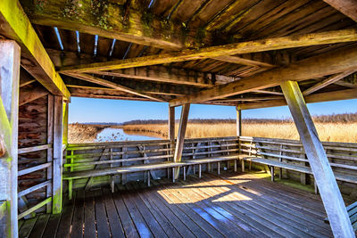 Pier on lake