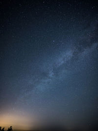 Low angle view of stars in sky