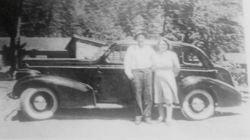 View of car on road