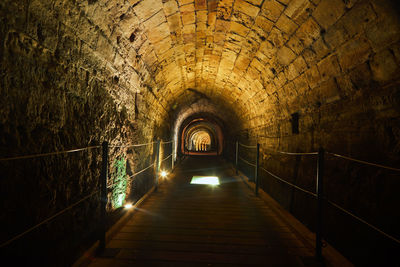 Interior of tunnel
