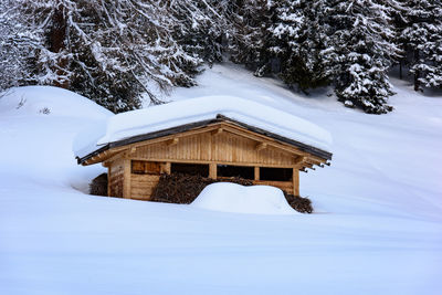 Built structure in winter