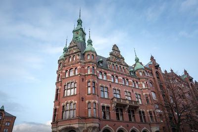 Low angle view of building against sky