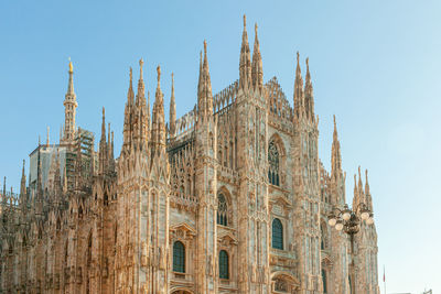 Low angle view of traditional building against sky