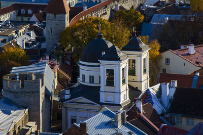 City view of tallinn. buildings and architecture.