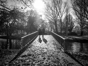 People walking on footpath