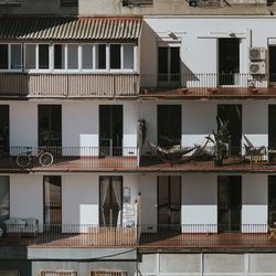 Low angle view of residential building