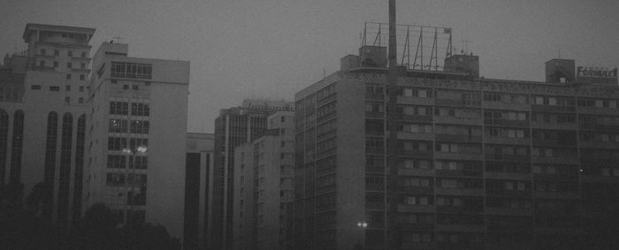 Low angle view of buildings against sky