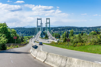 Tacoma narrows suspension bridge.