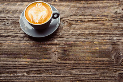 Close-up of coffee on table