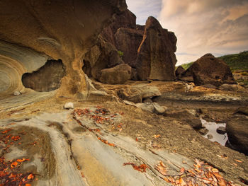 View of rock formation