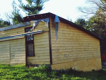 Built structure with trees in background