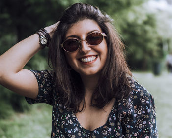 Portrait of smiling young woman