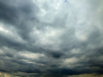 Low angle view of dramatic sky