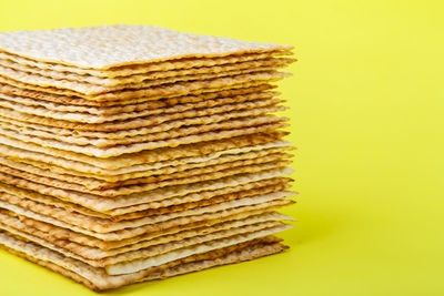 Close-up of candies against white background