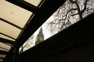 Low angle view of built structure against sky