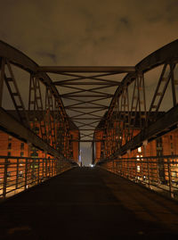 Bridge against sky in city