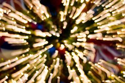 Defocused image of christmas lights