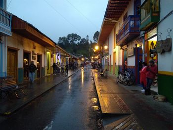 Street lights in city